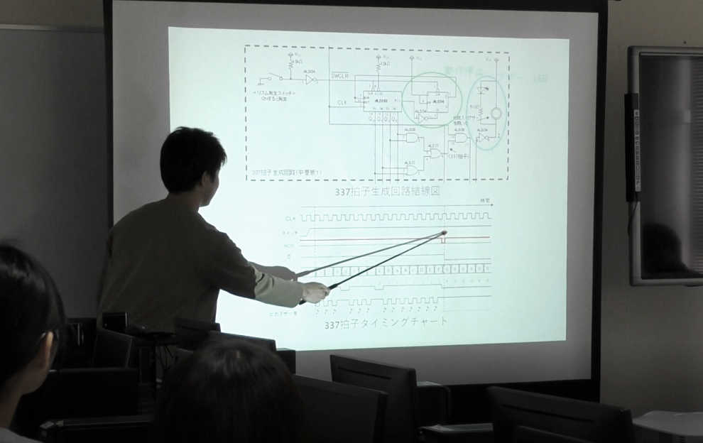 設計した回路のプレゼンテーションの画像
