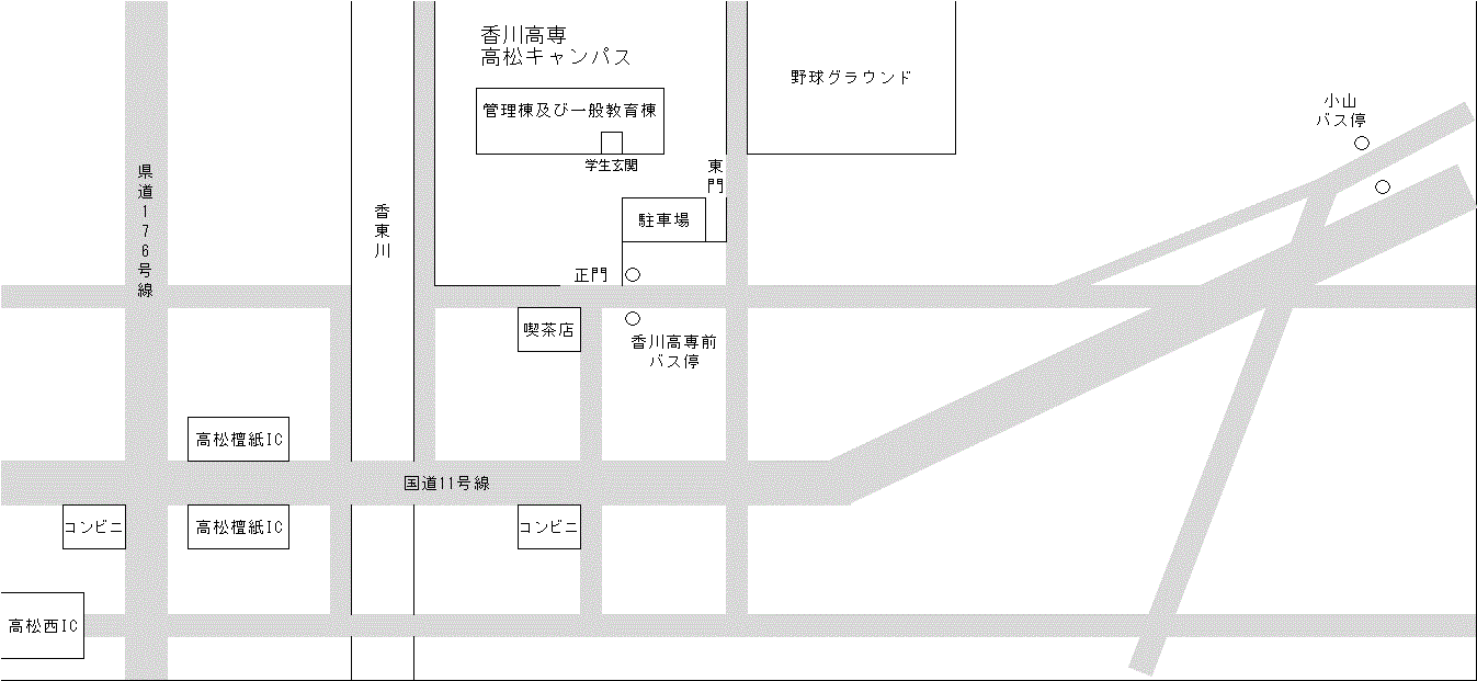 本校近辺地図